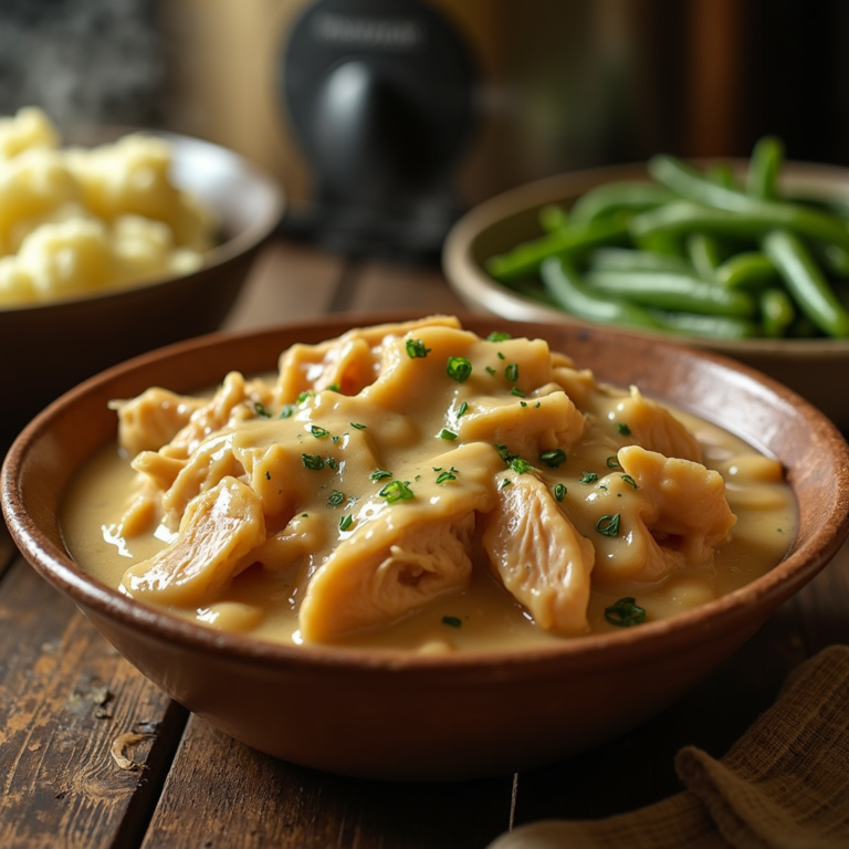 Crockpot Chicken and Gravy Recipe