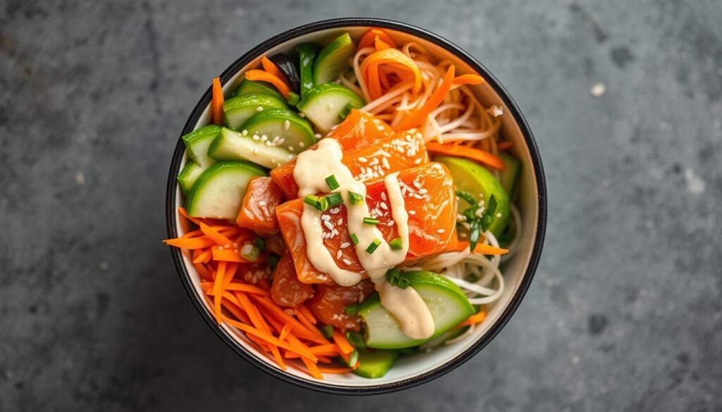 Salmon Poke Bowl Recipe Assembly Salmon Poke Bowl Recipe Assembly