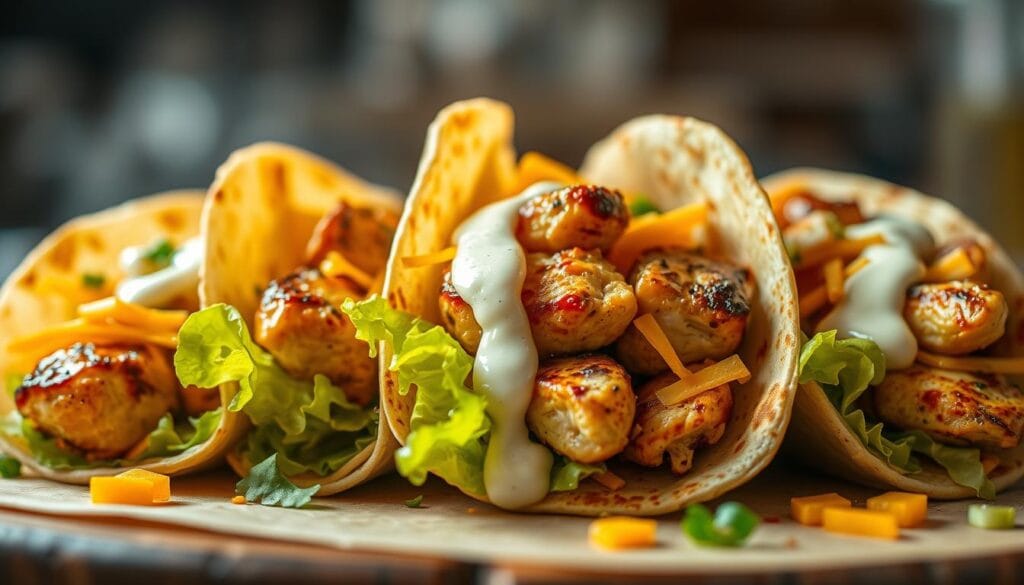 Delicious Garlic Chicken Wraps Delicious Garlic Chicken Wraps
